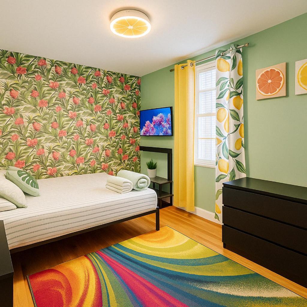 Tropical Comfort Room In Harlem Cozy Stay With Snacks & Style New York Exterior foto
