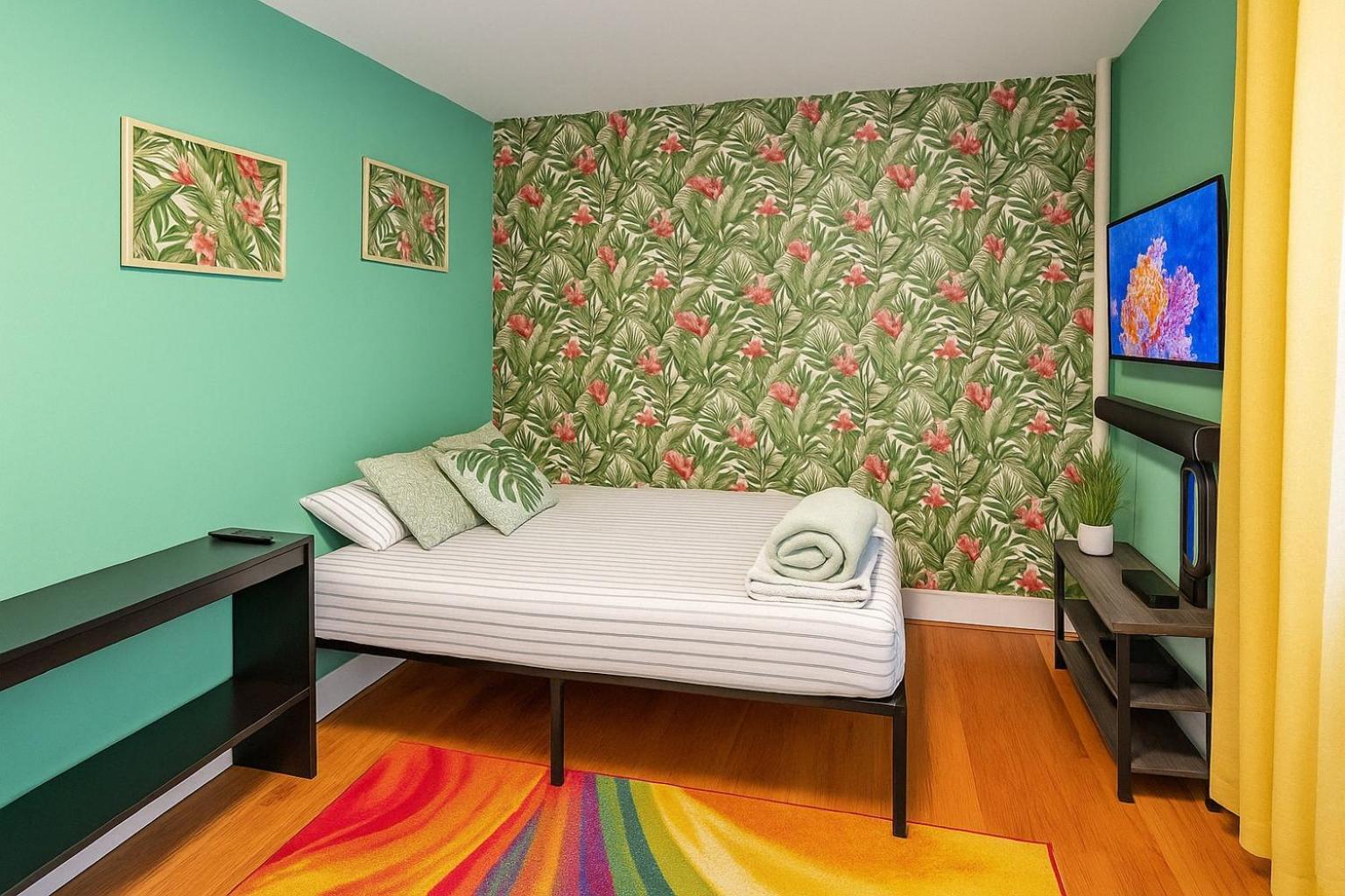 Tropical Comfort Room In Harlem Cozy Stay With Snacks & Style New York Exterior foto
